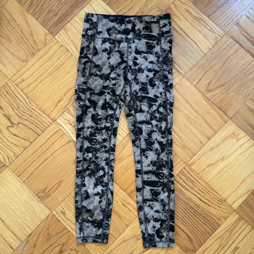 Lululemon Acid Wash Tie Dye Wunder Train High Rise Leggings Women’s 6